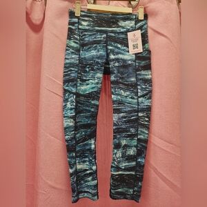 Lululemon Blue Print Leggings Sz 4